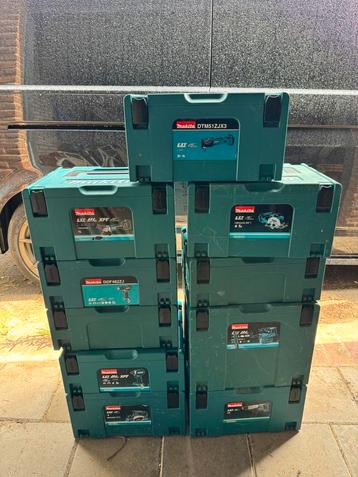 10 makita systainers, met inlay. beschikbaar voor biedingen