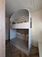 Hoogslaper in wit met chillbank onderin en grote laden, Huis en Inrichting, Gebruikt, Eenpersoons, Ophalen of Verzenden, 90 cm