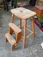 Trap mooie houten huishoud keuken trap jaren 60., Ophalen of Verzenden, Zo goed als nieuw