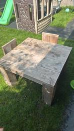 Kindertafel, Ophalen, Zo goed als nieuw, Rechthoekig, Hout