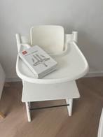 Trip trap wit met babyset, dieblad, kussenset en tuigje, Kinderen en Baby's, Kinderstoelen, Ophalen, Gebruikt, Meegroeistoel