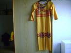 geel/oranje aktieman verkleed pak sluit achter rits 116/122, Kinderen en Baby's, Carnavalskleding en Verkleedspullen, Ophalen of Verzenden