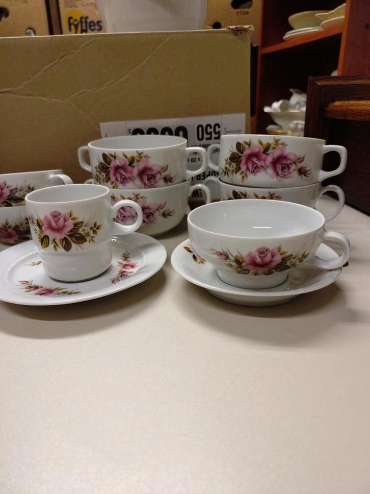 Royal Schwabap onderdelen Servies met Rozen, Antiek en Kunst, Antiek | Servies los, Ophalen of Verzenden