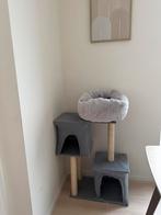 Kattenkrabpaal / kattenboom met huisjes en ligkussen, Ophalen, Zo goed als nieuw