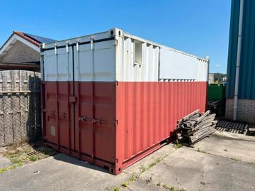 Container 20ft 20voet 6x2,5m met stroomgroep beschikbaar voor biedingen