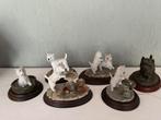 Westie Beeldjes collectie op plateaus, Ophalen of Verzenden, Zo goed als nieuw