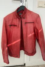 Vintage Rode Leren Jas - Maat 44, Ophalen of Verzenden, Gedragen, Maat 46 (S) of kleiner, Rood