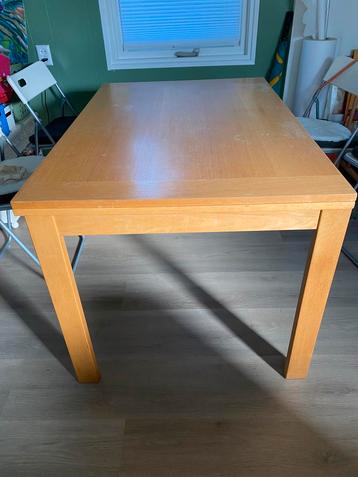 Uitklapbare beuken tafel 80 x 120/120 x 160 beschikbaar voor biedingen