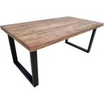 Eettafel industrieel mangohout, Huis en Inrichting, Tafels | Eettafels, Ophalen, 200 cm of meer, 50 tot 100 cm, Zo goed als nieuw