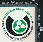 Sticker: KNHM - Een kern waar pit in zit, Verzamelen, Stickers, Ophalen of Verzenden