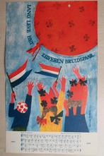 Schoollied 1962 Zilveren bruiloft Juliana en Bernhard, Ophalen of Verzenden, Gebruikt, Nederland, Kaart, Foto of Prent