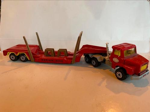 vrachtwagencombinatie Scania 140 super torpedo neus oplegger, Hobby en Vrije tijd, Modelauto's | 1:50, Gebruikt, Bus of Vrachtwagen