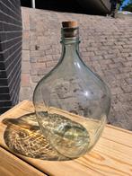 Glazen Bolvaas + Kurk / Wijngistfles terrarium/ Ecosysteem, Huis en Inrichting, Woonaccessoires | Vazen, Ophalen, Overige kleuren