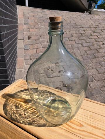 Glazen Bolvaas + Kurk / Wijngistfles terrarium/ Ecosysteem beschikbaar voor biedingen