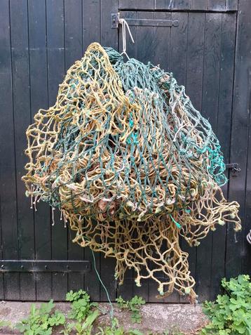 Zeer grof vintage visnet survival hangmat decor beschikbaar voor biedingen