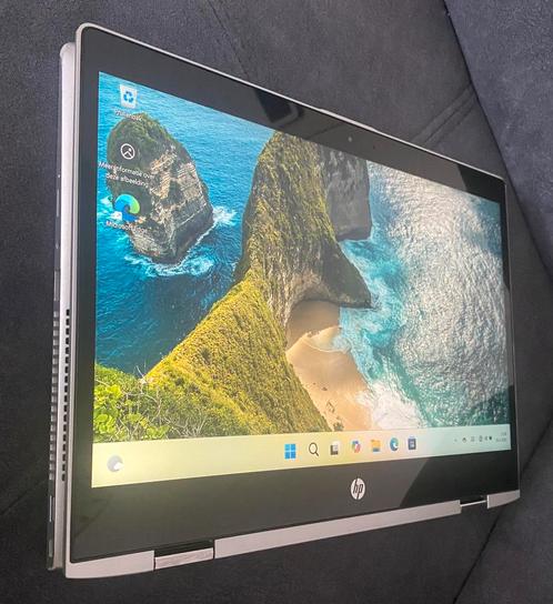 Laptop i5 hp x360 touchscreen, Computers en Software, Windows Laptops, Gebruikt, 14 inch, SSD, Qwerty, Met videokaart, Met touchscreen