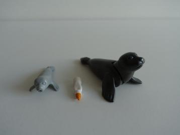 Playmobil,  zeehond met puppie en fles beschikbaar voor biedingen