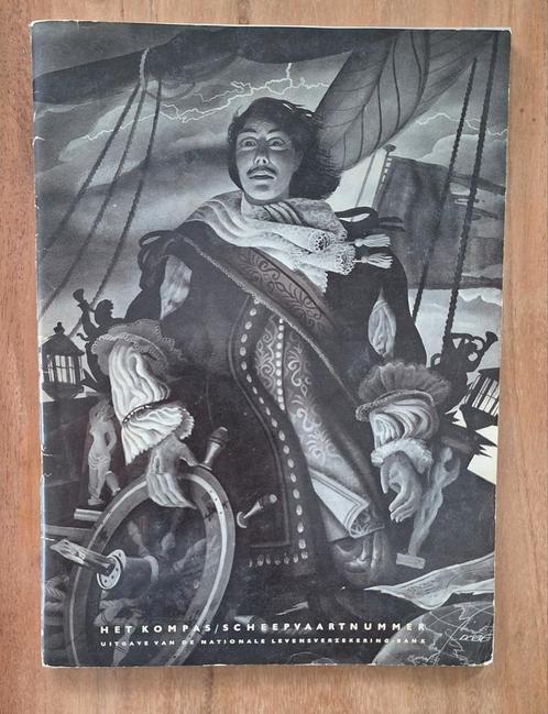 Het Kompas/ SCHEEPVAARTNUMMER 1954., Verzamelen, Militaria | Algemeen, Marine, Boek of Tijdschrift, Nederland, Ophalen of Verzenden