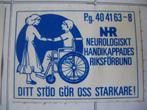 Zweden, vrouw in rolstoel, Postzegels en Munten, Zweden, Verzenden, Gestempeld