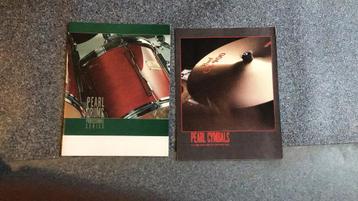 PEARL DRUMS FOLDER CATALOGUS 24 PAG+ BONUSFOLDER ROND 1990 beschikbaar voor biedingen