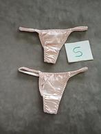 2 Satijnen Strings - Nieuw Mini Model, Kleding | Dames, Onbekend, Verzenden, Roze, String