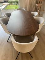 Draaibare eettafelstoelen beige, Ophalen, 200 cm of meer, 50 tot 100 cm, Zo goed als nieuw