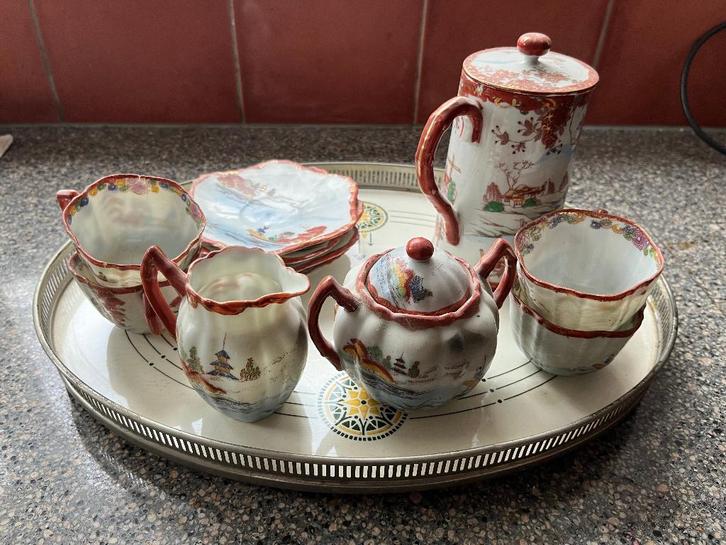 Chinees porcelijnen theeservies, Antiek en Kunst, Antiek | Servies compleet, Ophalen of Verzenden