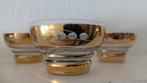 Glazen schaaltjes met heel veel goud uit Frankrijk, Ophalen of Verzenden, Glas, Overige stijlen, Schaal of Schalen