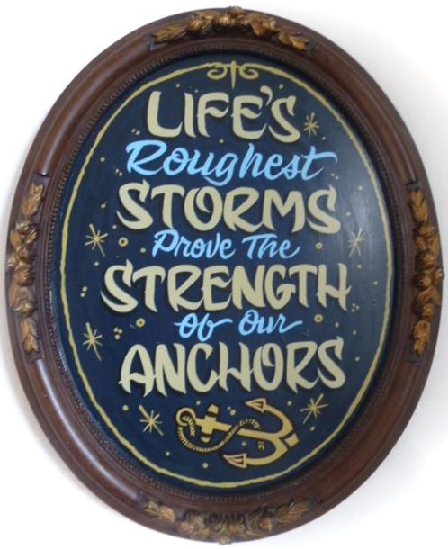Stoer handgeschilderd tekstbord/schilderij/mancave/tattoo, Huis en Inrichting, Woonaccessoires | Tekstborden en Spreuken, Nieuw