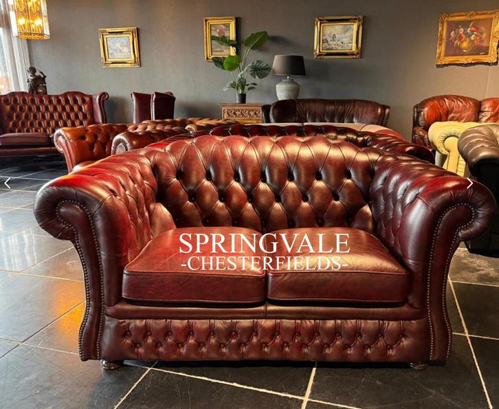 Chesterfield Sofa, Huis en Inrichting, Banken | Bankstellen, Zo goed als nieuw, Rechte bank, Tweepersoons, 150 tot 200 cm, 75 tot 100 cm