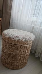 Opbergpoef rieten, Ophalen, Minder dan 50 cm, 125 cm of meer, Rond