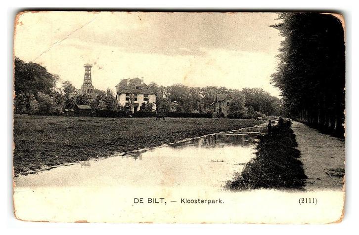 De Bilt, Kloosterpark. Nauta 2111, Verzamelen, Ansichtkaarten | Nederland, Gelopen, Utrecht, Voor 1920, Verzenden
