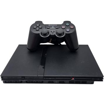 Sony Playstation 2 Slim Zwart | Compleet | Met controller | beschikbaar voor biedingen