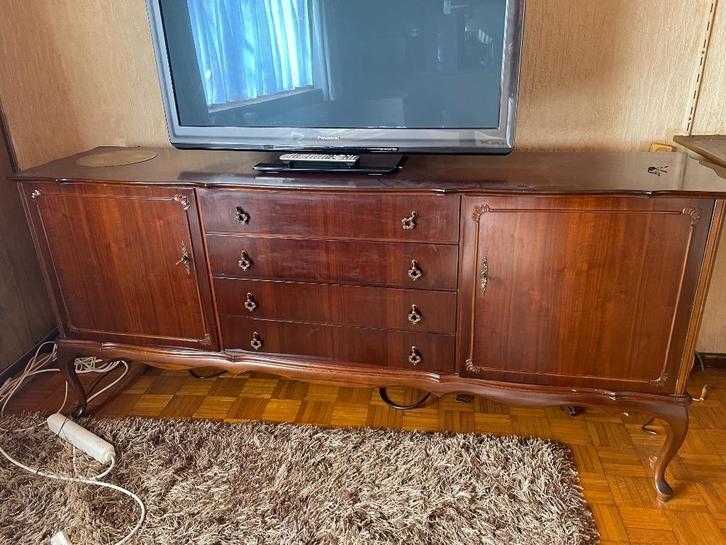 Klassieke dressoir en salontafel, Huis en Inrichting, Tafels | Salontafels, Gebruikt, 75 cm of meer, 150 tot 200 cm, 100 tot 150 cm