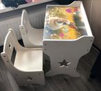 Klepbank met stoelen, Kinderen en Baby's, Kinderkamer | Tafels en Stoelen, Ophalen, Zo goed als nieuw, Stoel(en)