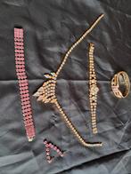 Verschillende vintage strass sieraden., Ophalen of Verzenden, Zo goed als nieuw