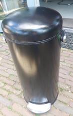 Zwarte pedaalemmer, Ophalen, Gebruikt, Met pedaal, 40 liter of meer