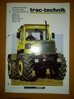 Folder Mercedes Benz MB trac 700, 800, 900, 1000, 1100, Ophalen of Verzenden, Gelezen, Tractor en Landbouw