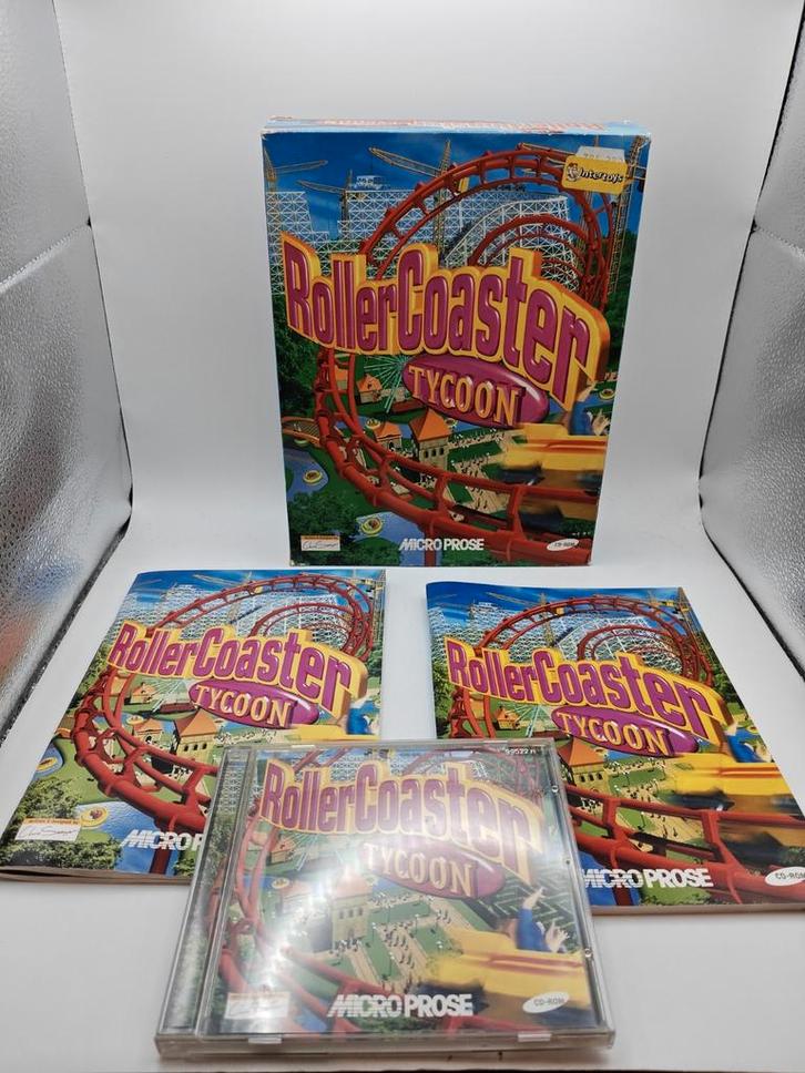 Rollercoaster Tycoon PC Big Box, Spelcomputers en Games, Games | Pc, Zo goed als nieuw, 1 speler, Vanaf 3 jaar, Ophalen of Verzenden