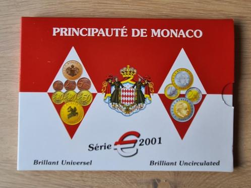 MONACO 2001; euroset, Postzegels en Munten, Munten | Europa | Euromunten, Setje, Overige waardes, Monaco, Ophalen of Verzenden