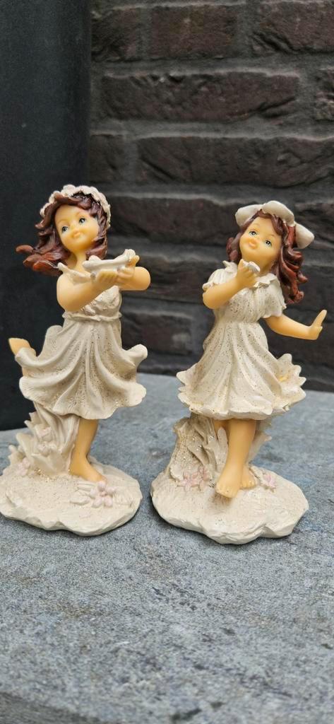 Stenen Elfjes Beeldjes - Set van 2, Verzamelen, Beelden en Beeldjes, Zo goed als nieuw, Ophalen of Verzenden