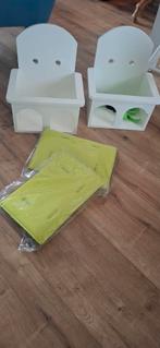 Leuke witte houten kinderstoeltje voor in bolderkar, Ophalen of Verzenden, Zo goed als nieuw, Hout