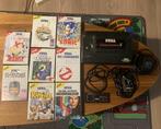 Sega Master System 2 inclusief 8 games (6 met handleiding), Spelcomputers en Games, Met 1 controller, Gebruikt, Ophalen of Verzenden