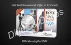 Beeldhouwkunst Vijfje in coincard KNM 5 euro herdenkingsmunt, Ophalen of Verzenden, Koningin Beatrix, Euro's