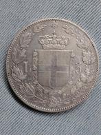 Italië 5 Lire 1879 Umberto I  - Zilver, Verzenden, Italië, Losse munt, Zilver