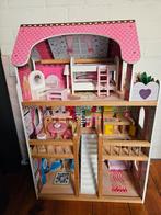 Houten Poppenhuis incl meubels, Kinderen en Baby's, Speelgoed | Poppenhuizen, Ophalen of Verzenden, Gebruikt