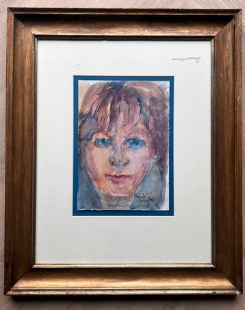 Paula Ceusters - Aquarel Portret beschikbaar voor biedingen