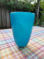 Blauwe Glazen Vaas - 25cm, Ophalen, Blauw, Minder dan 50 cm, Glas