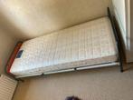 Retro vintage 1 persoons bed met pullman matras, 90 cm, Eenpersoons, Verzenden, Zo goed als nieuw
