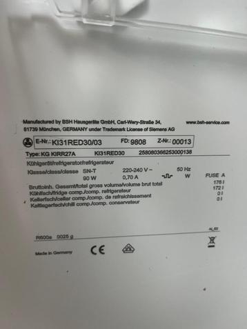 Siemens Inbouw Koelkast - 1.02m Hoogte beschikbaar voor biedingen